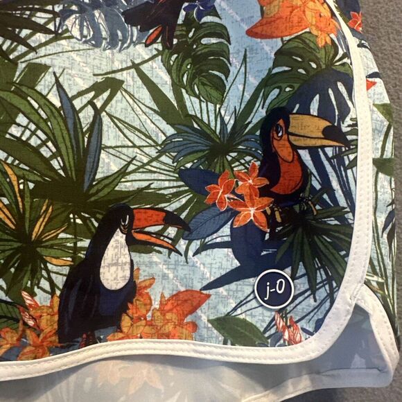 Johnnie-O Aventura Lined Swim Trunks Mens Size XXL 2XL Tropical Floral Toucan - Picture 6 of 15